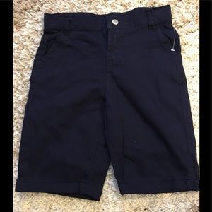 Little boy’s twill navy 7 for All Mankind shorts